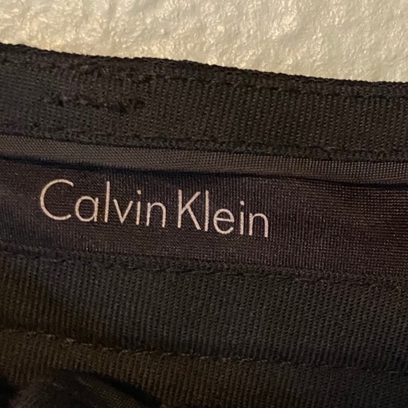 Calvin Klein Women Black Textured Pleated Dress Pants Size 6 - Picture 5 of 14